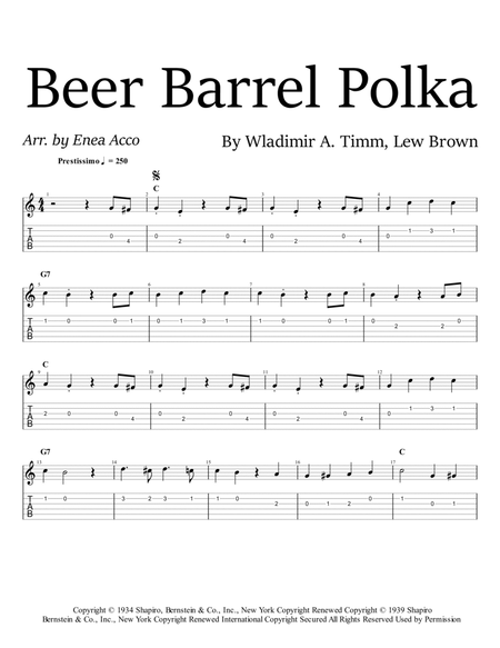 Beer Barrel Polka (roll Out The Barrel) image number null