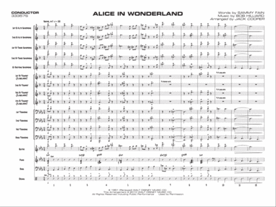 Alice in Wonderland Jazz Ensemble scores gallery preview page 2