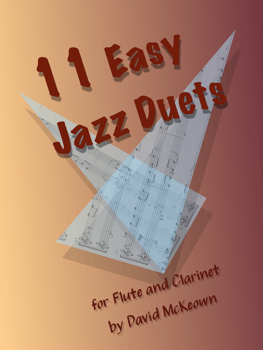 11 Easy Jazz Duets for Flute and Clarinet Woodwind Duet scores gallery preview page 1