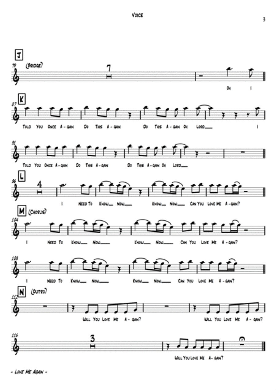 Love Me Again Large Ensemble scores gallery preview page 4