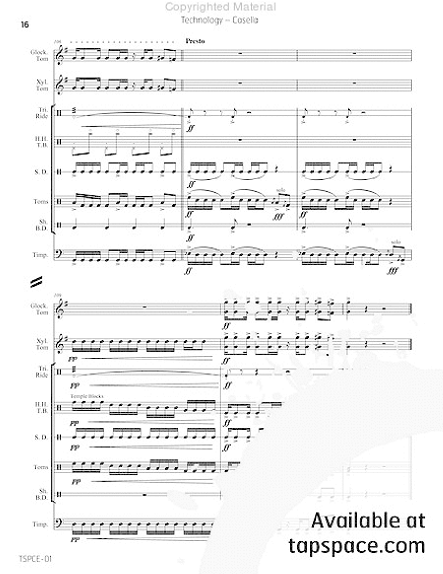 Technology Percussion Ensemble scores gallery preview page 19