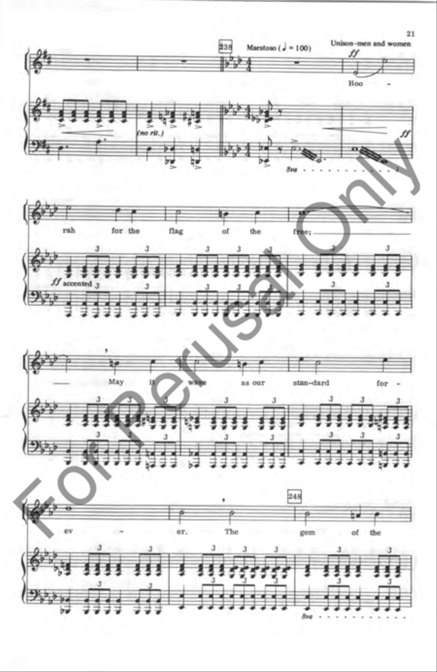 Americana Medley 4-Part scores gallery preview page 21