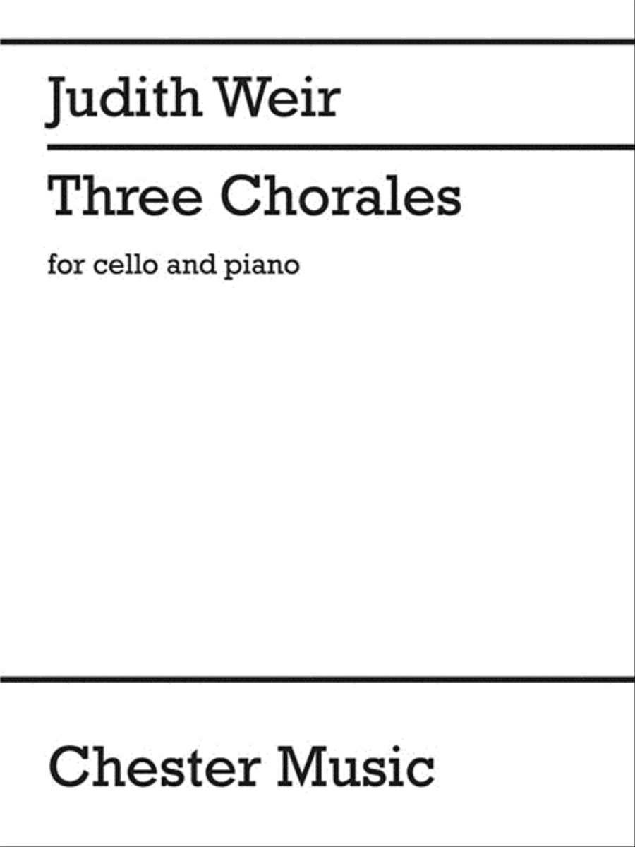 Three Chorales for Cello and Piano Piano Accompaniment scores gallery preview page 1