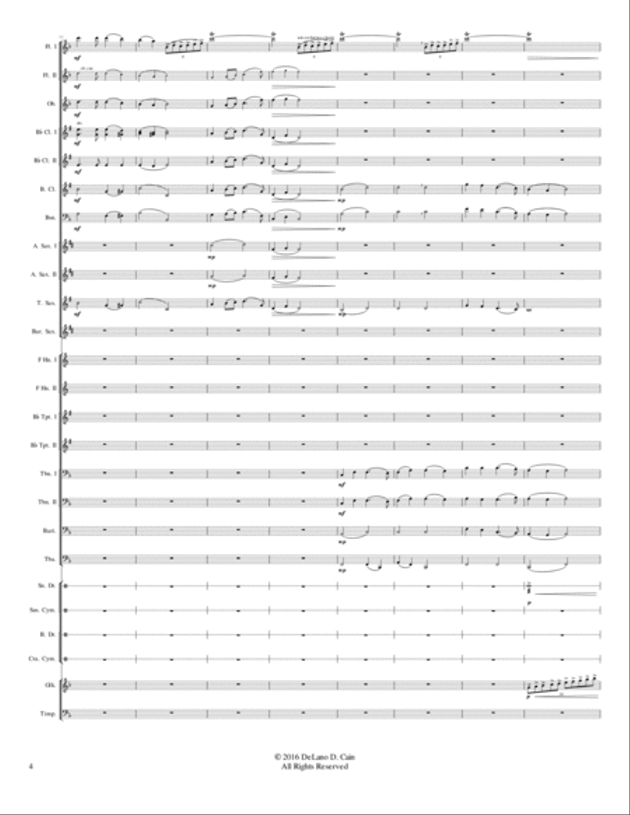 Hark! The Herald Angels Sing Concert Band scores gallery preview page 4