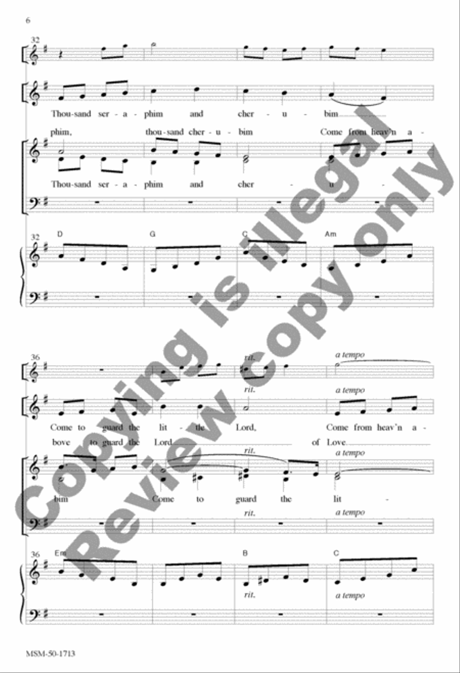 The Sleep of the Infant Jesus 4-Part scores gallery preview page 16