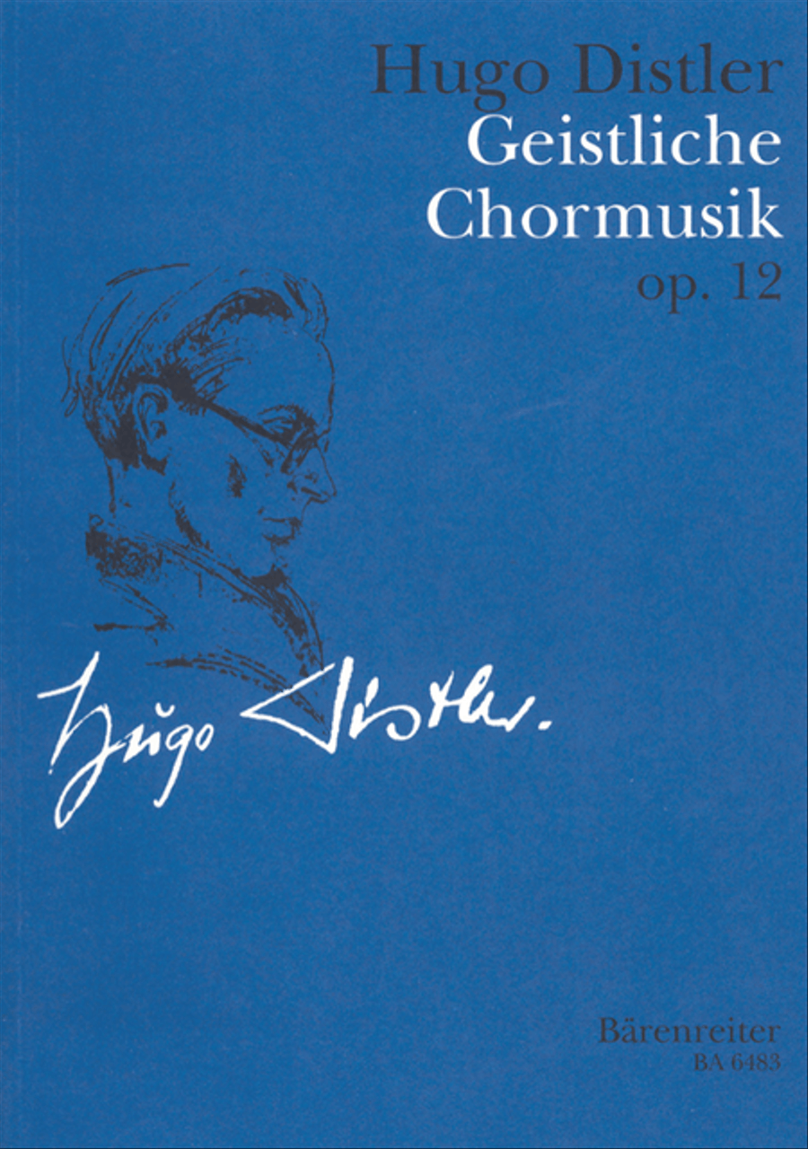 Geistliche Chormusik, op. 12 (1934–1942) 4-Part scores gallery preview page 1