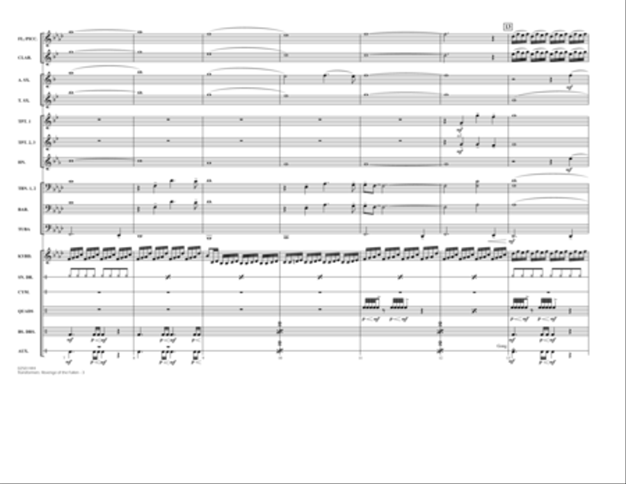 Transformers: Revenge Of The Fallen - Full Score Marching Band scores gallery preview page 3