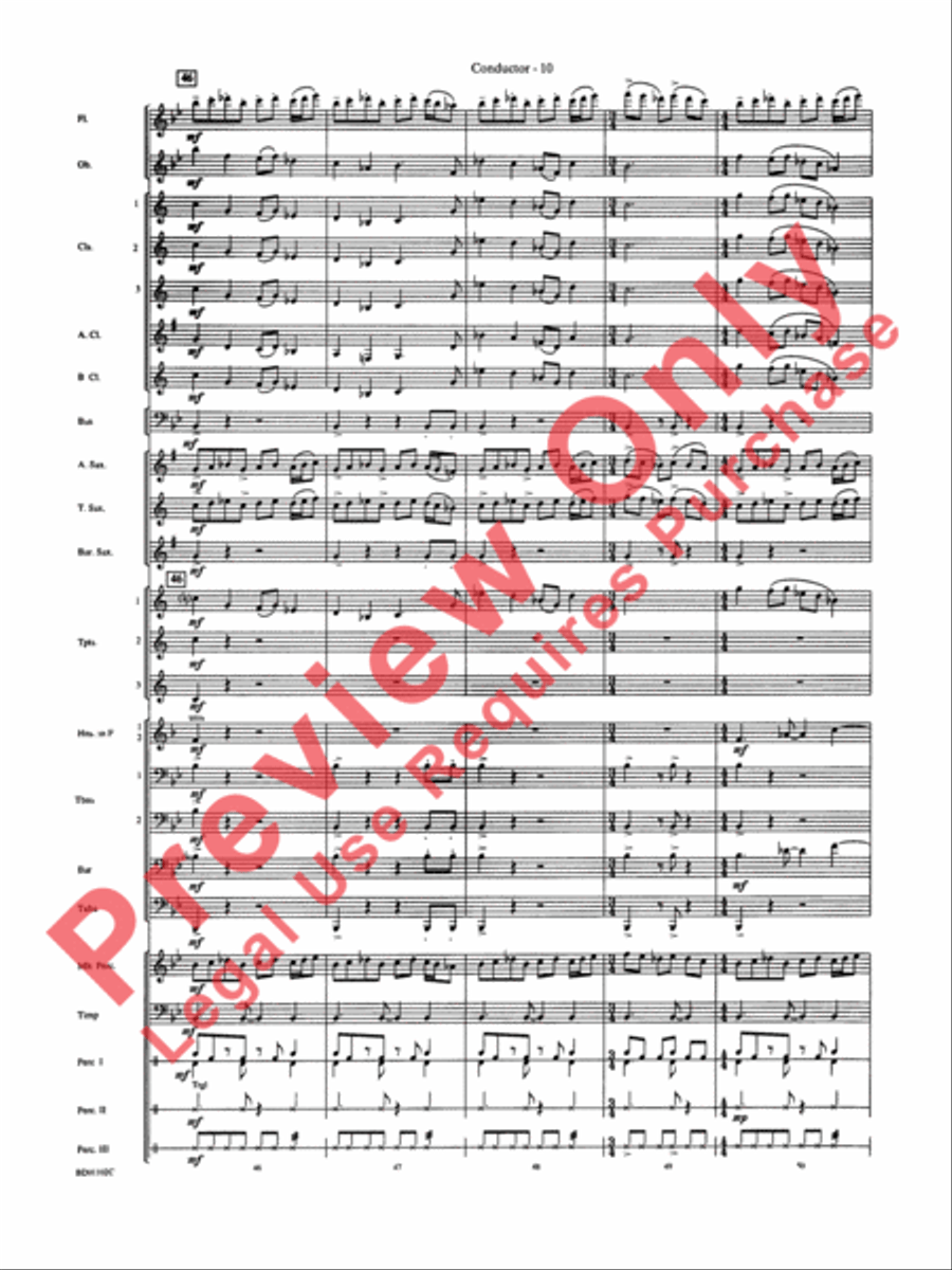Into the Storm Into the Storm Concert Band scores gallery preview page 13