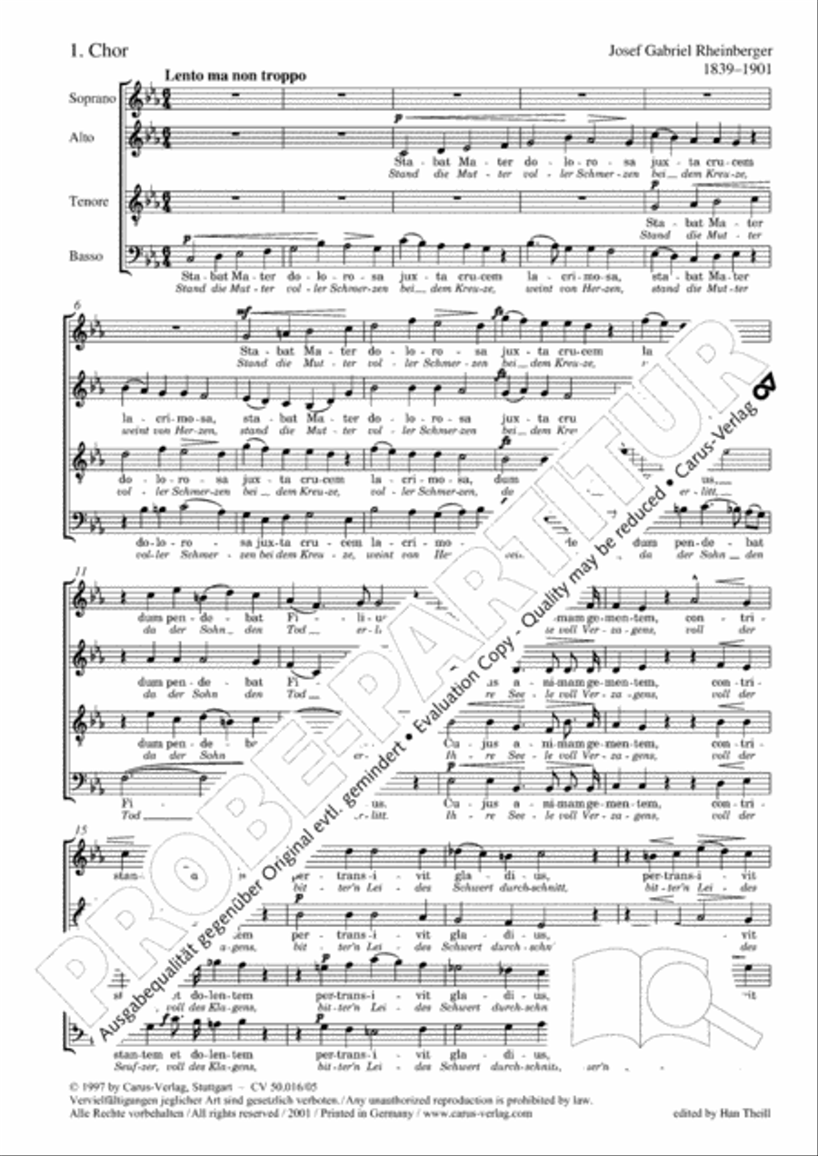 Stabat Mater in C minor STB scores gallery preview page 3