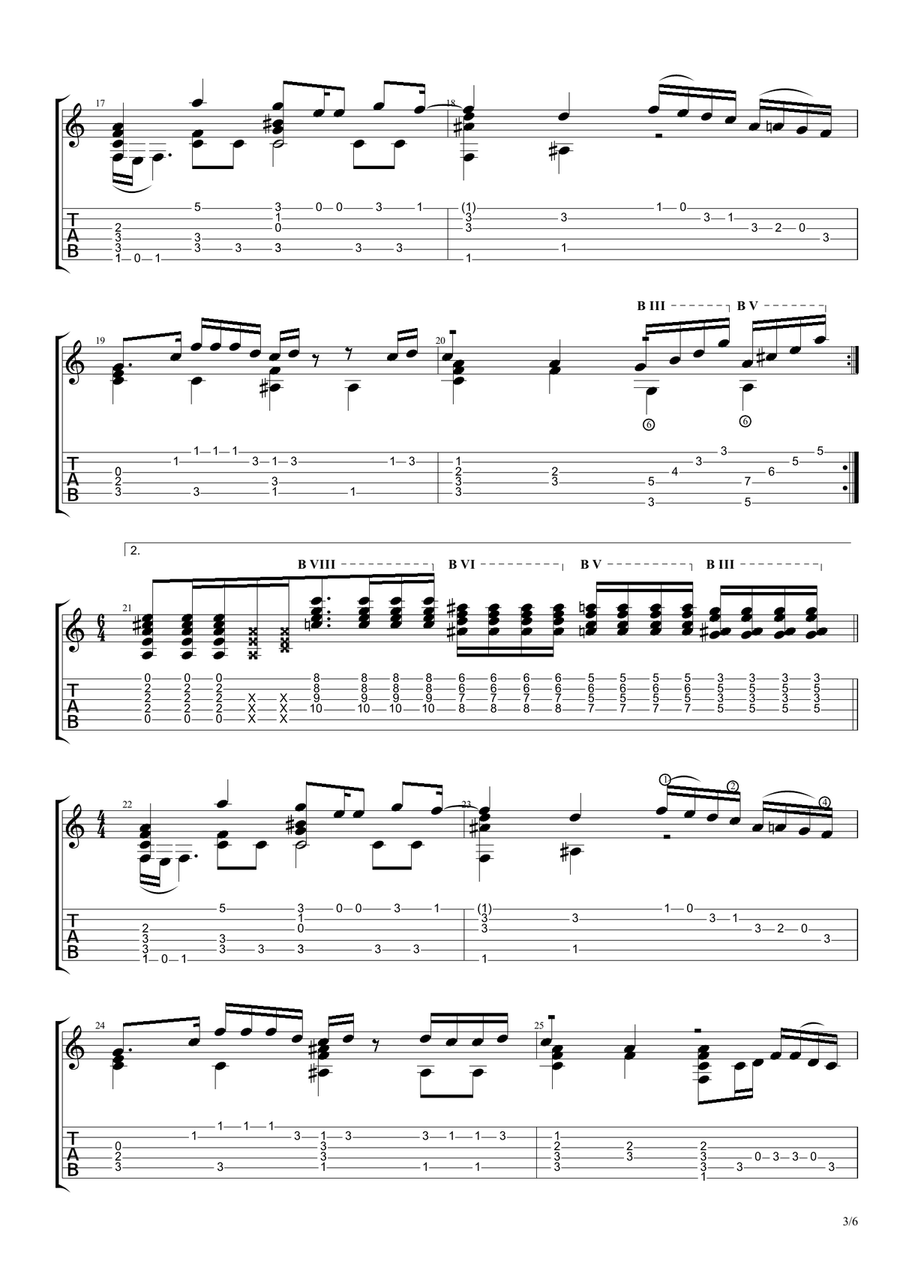 Wild World Acoustic Guitar scores gallery preview page 4