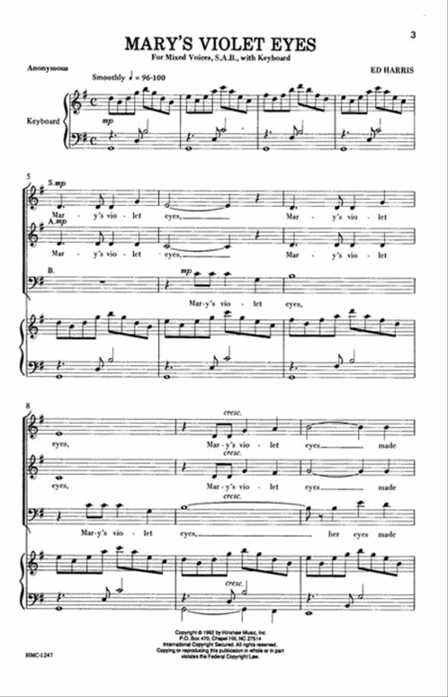 Two Mnemonic Pieces 3-Part scores gallery preview page 3