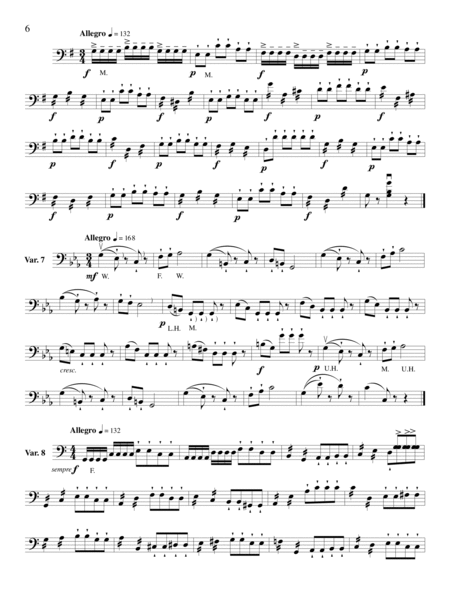 Otakar Sevcik - Variations Op. 3, arranged for double bass