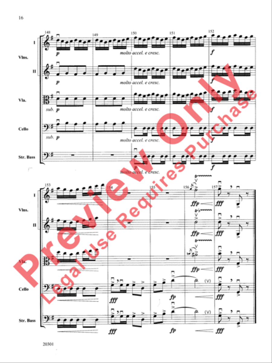 Acrobats String Orchestra scores gallery preview page 17