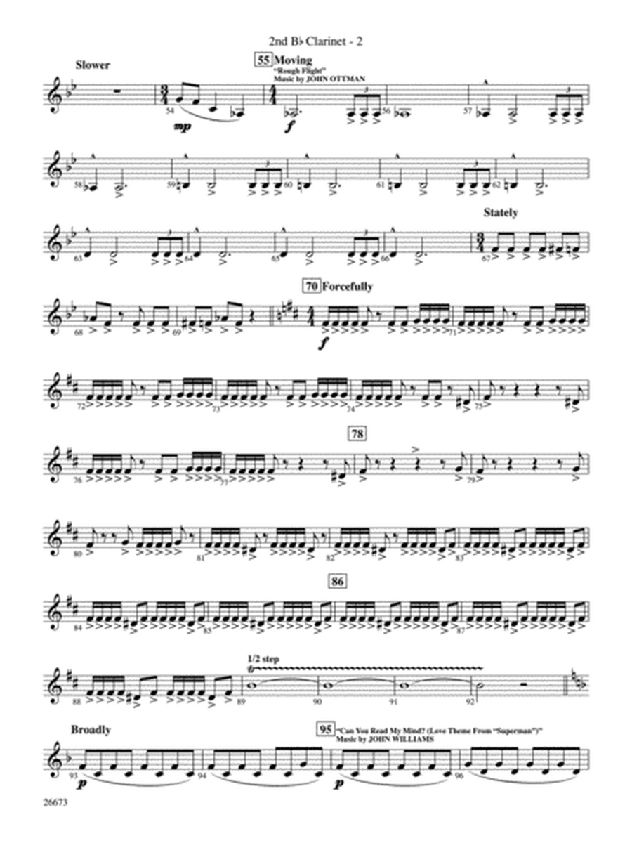 Superman Returns, Concert Selections from: 2nd B-flat Clarinet