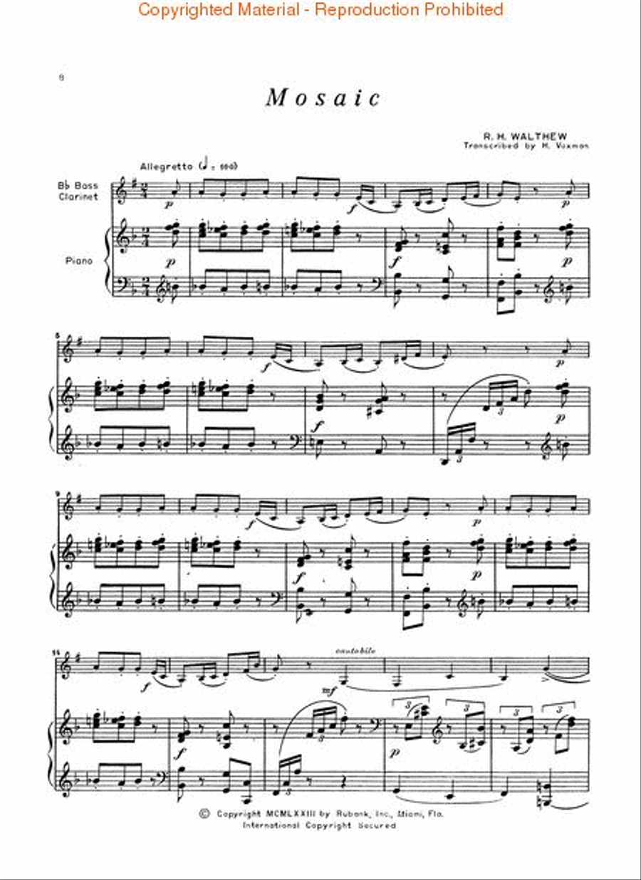 Concert and Contest Collection for Bb Bass Clarinet Concert Band Methods scores gallery preview page 3