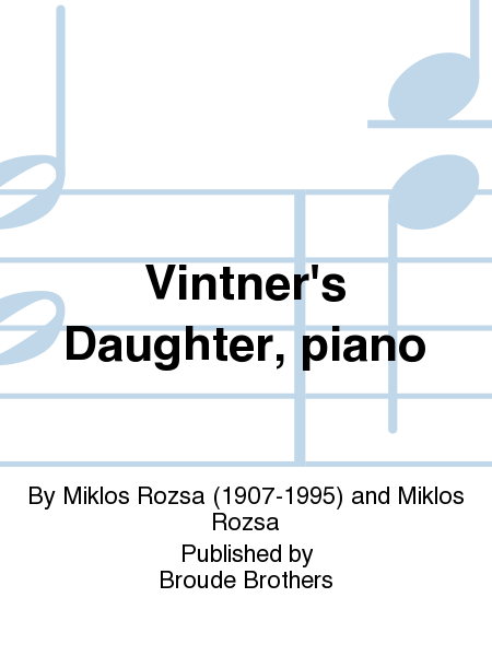 The Vintner's Daughter, Op. 23a (Piano Solo)