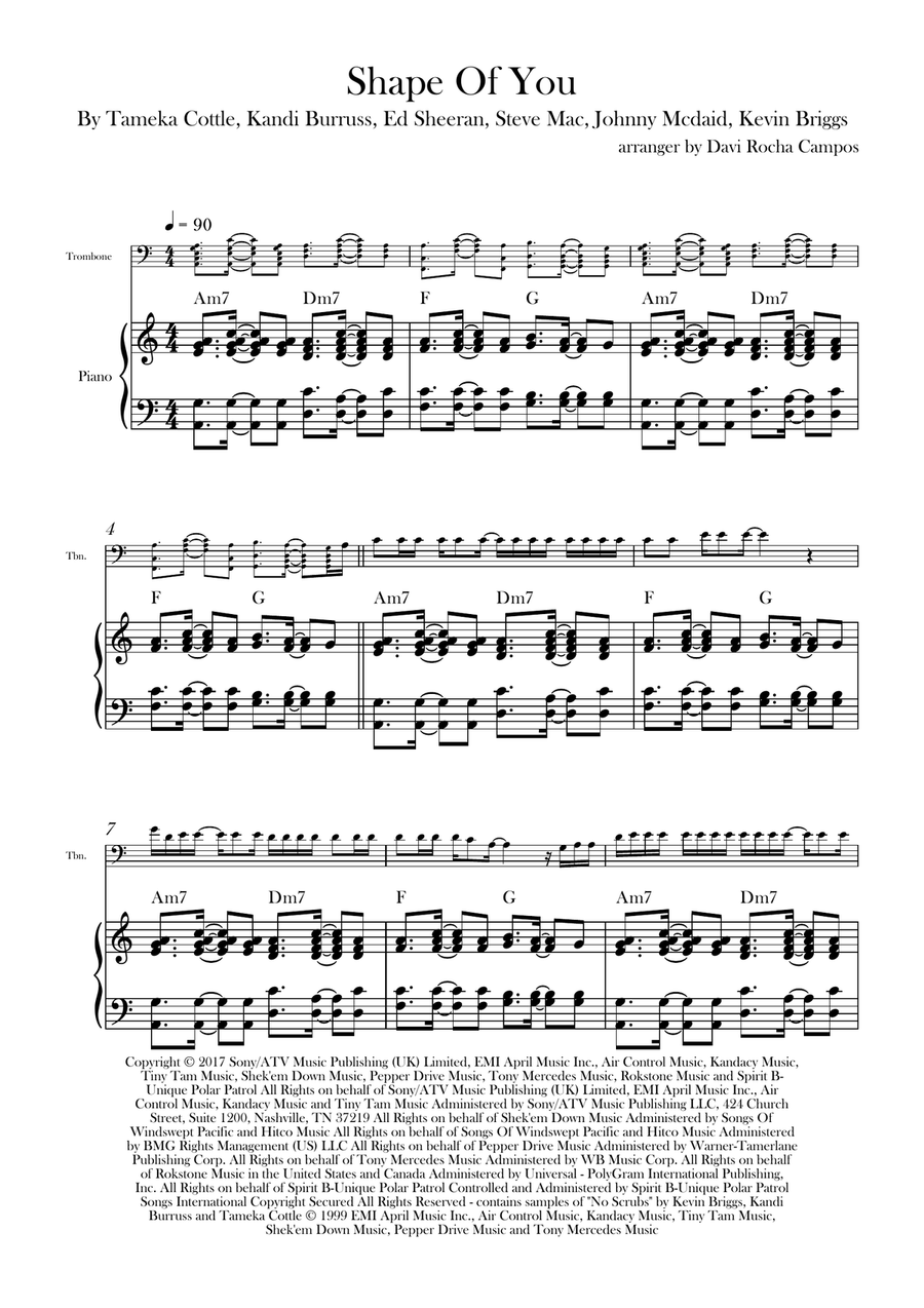 Shape Of You Shape Of You Piano scores gallery preview page 1