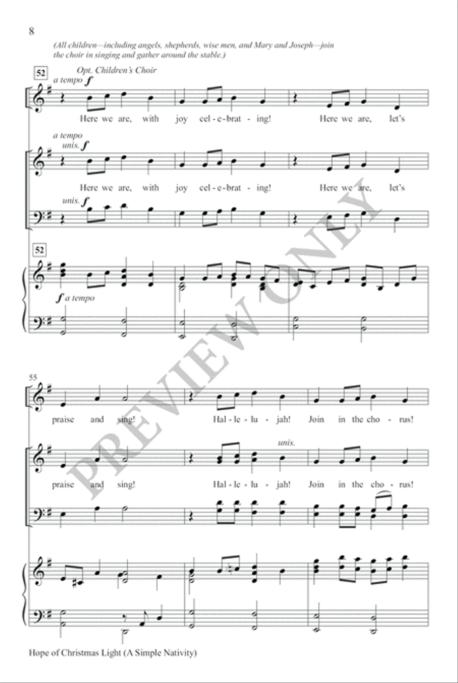 Hope of Christmas Light 4-Part scores gallery preview page 7