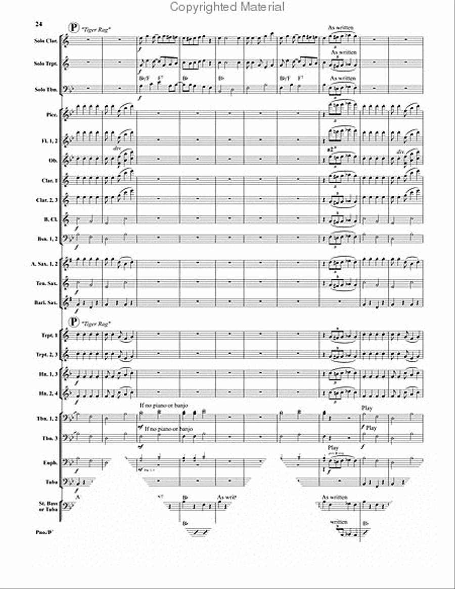 Dixieland Live! Concert Band scores gallery preview page 13