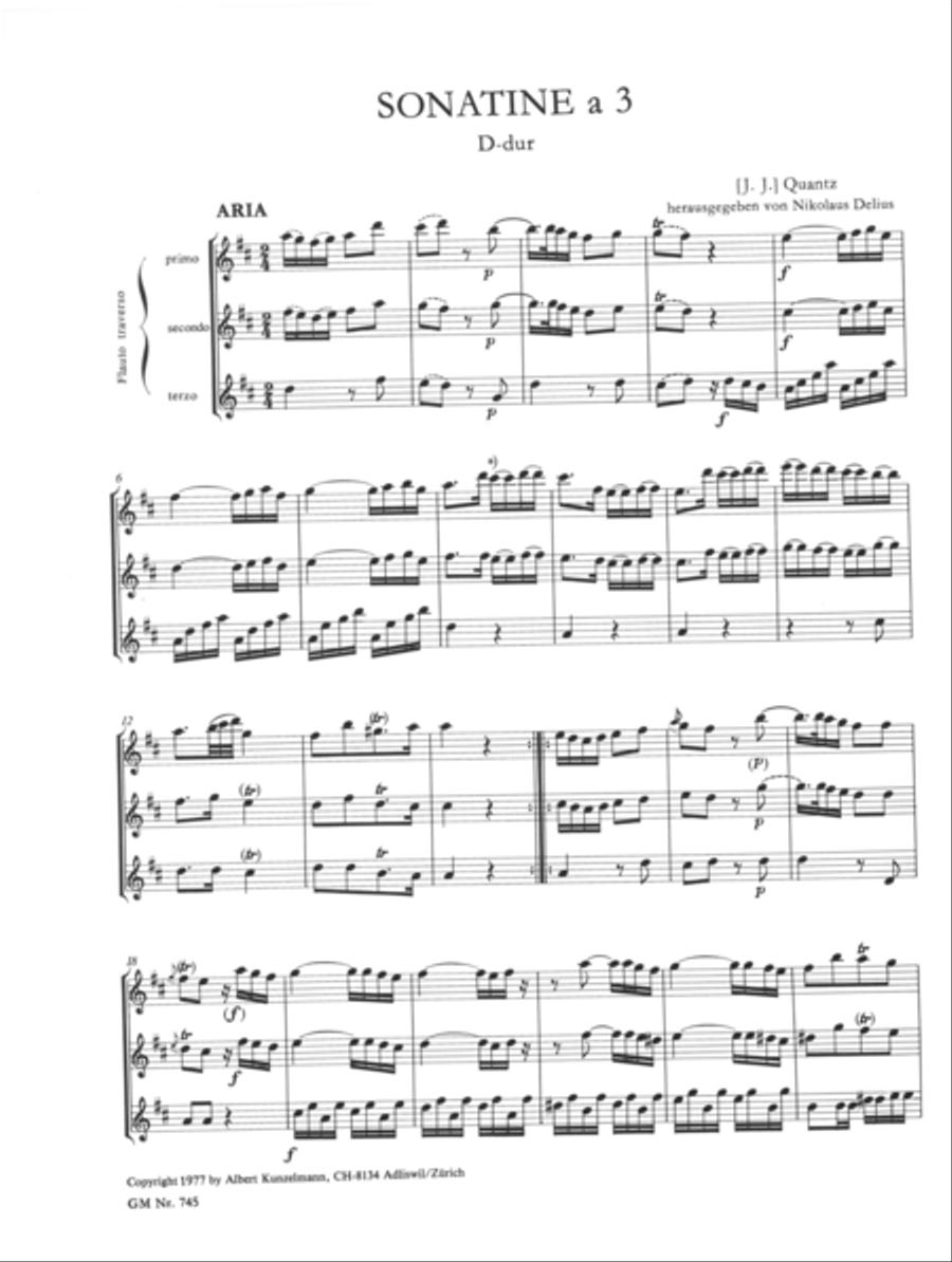 Trio for 3 flutes Flute Trio scores gallery preview page 2