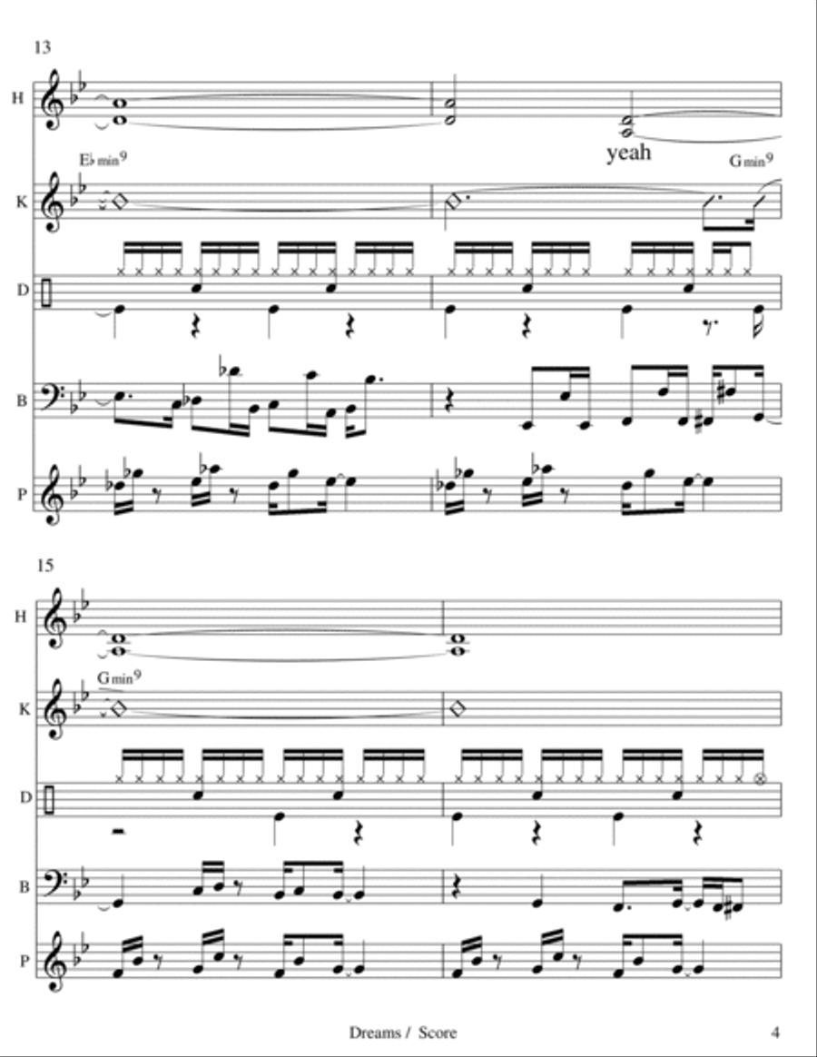 Dreams Trumpet scores gallery preview page 5