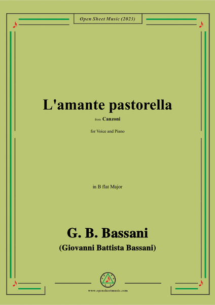 G. B. Bassani-L'amante pastorella,in B flat Major