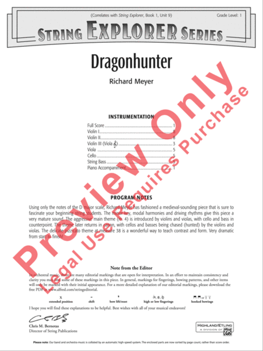 Dragonhunter String Orchestra scores gallery preview page 2