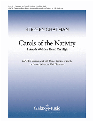 Carols of the Nativity: 7. Angels We Have Heard on High (Choral Score)