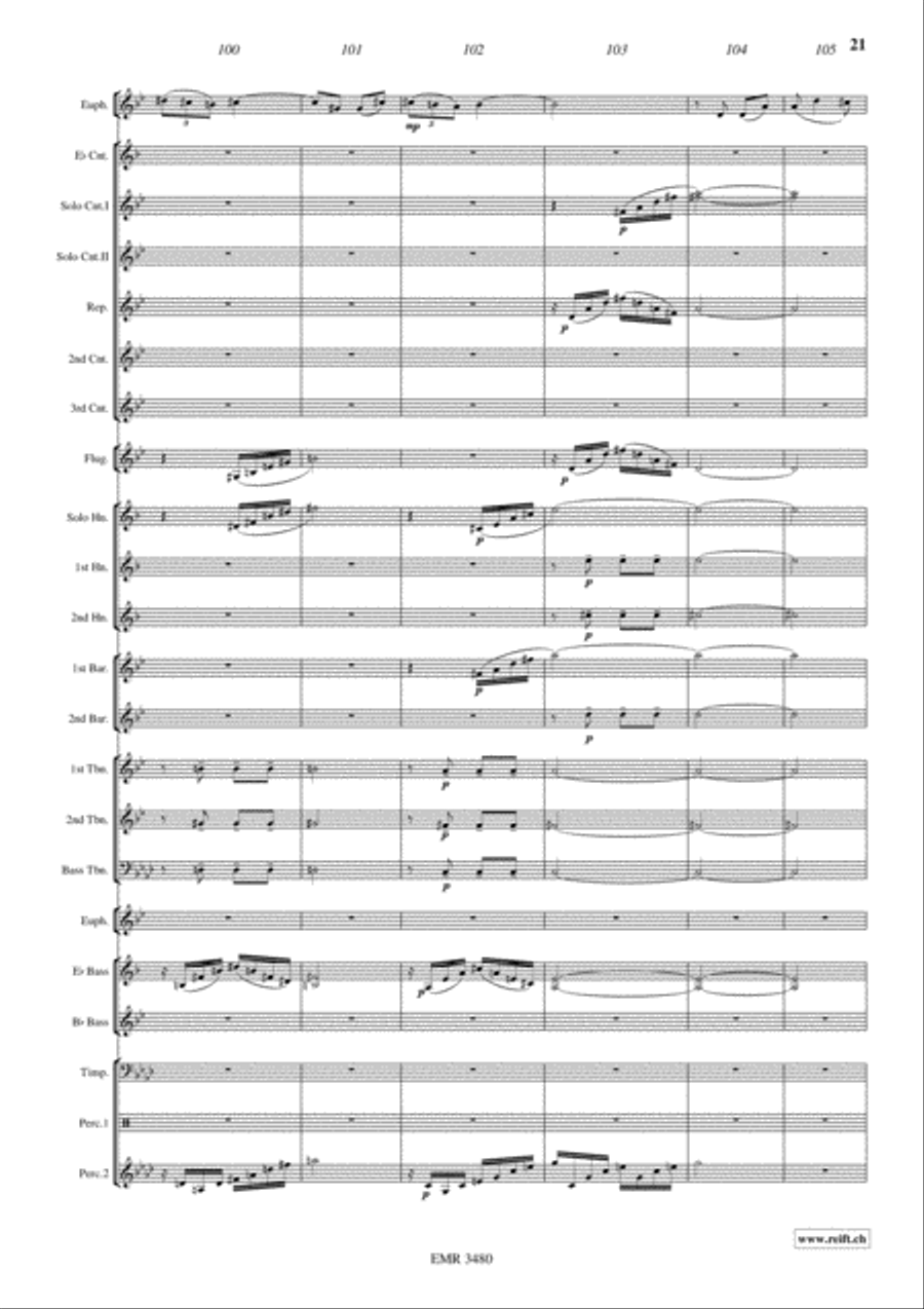 Devil's Concertino Devil's Concertino Brass Band scores gallery preview page 22
