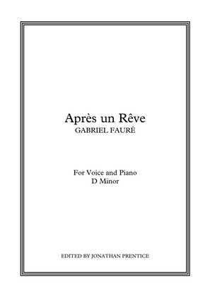 Book cover for Après un Rêve (D Minor)