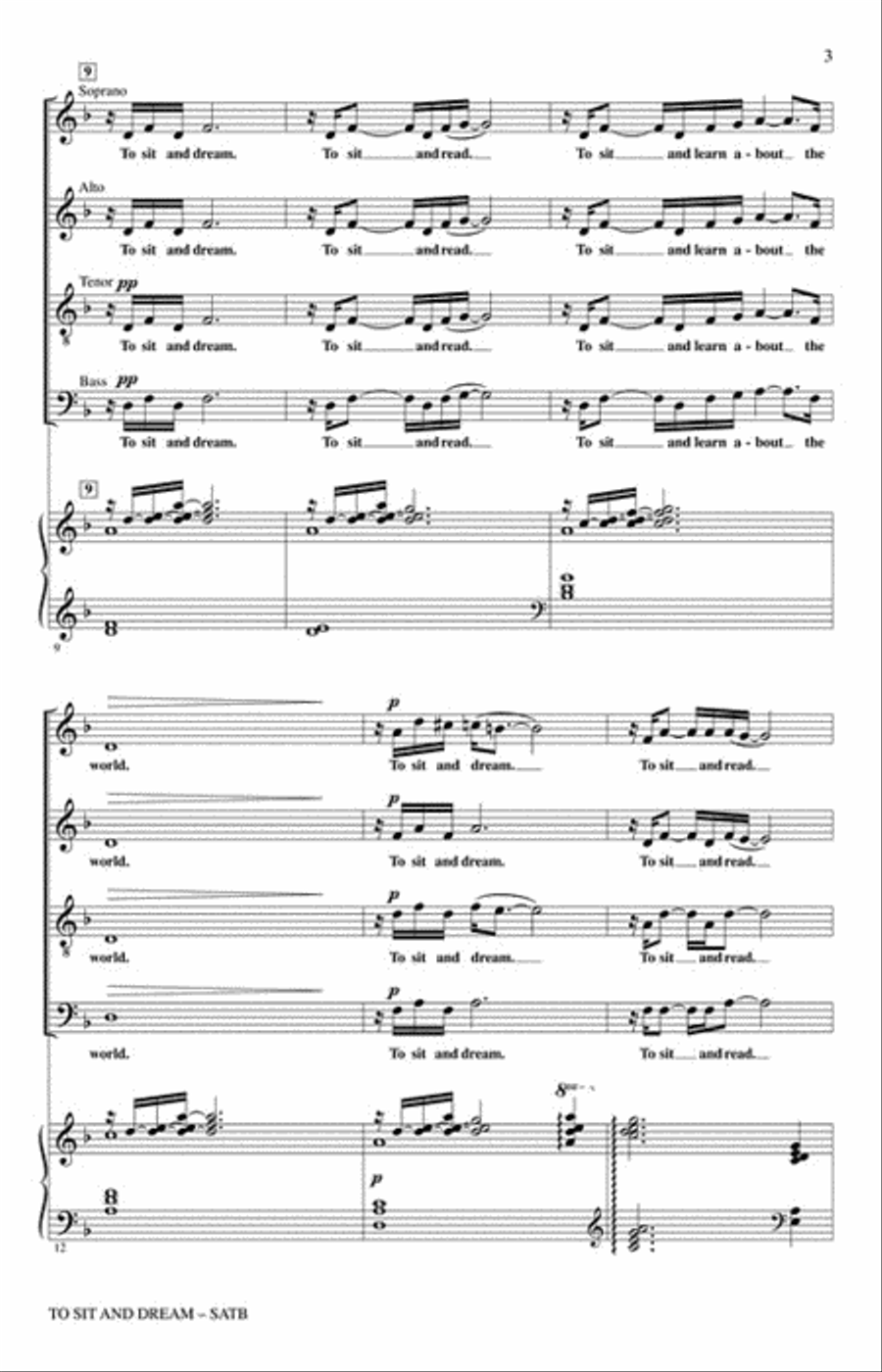 To Sit and Dream Divisi scores gallery preview page 3