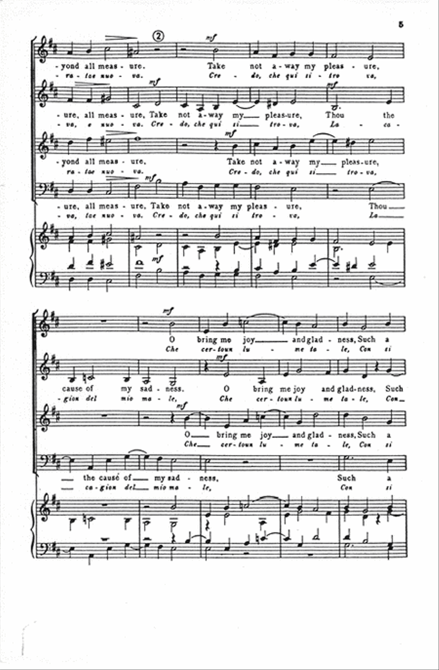 O Lovely Splendor (O Che Splendor) 4-Part scores gallery preview page 5