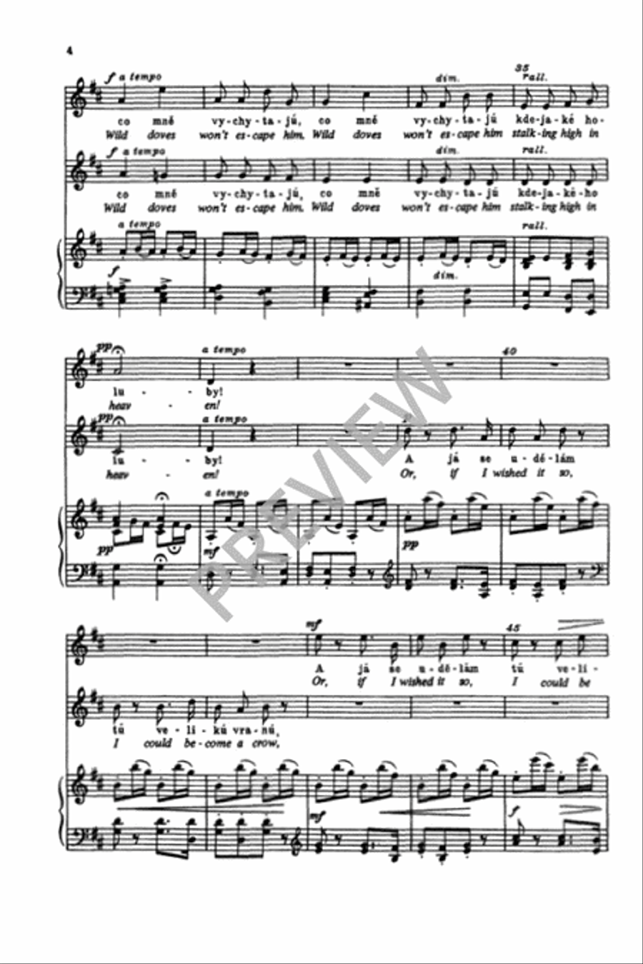 Flow, Danube, Ebb and Flow (from Moravian Duets) 2-Part scores gallery preview page 5