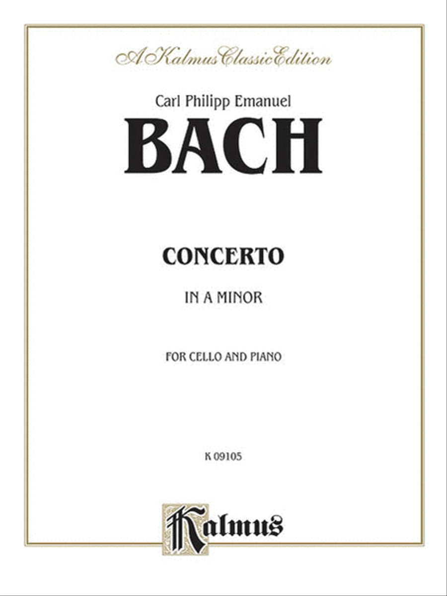 Cello Concerto in A Minor Small Ensemble scores gallery preview page 1