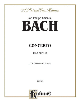 Book cover for Cello Concerto in A Minor