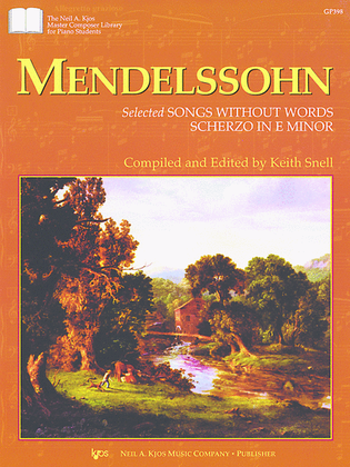 Book cover for Mendelssohn Selected Songs Without WordsScherzo In E Minor