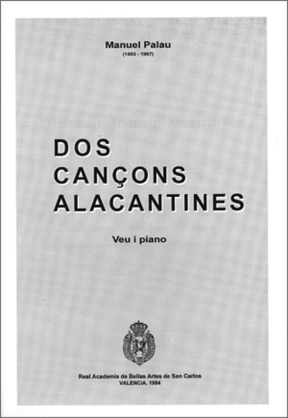 Dos Cancons Alacantines