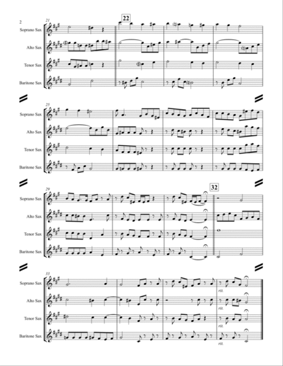 Pergolesi – Stabat Mater (for Saxophone Quartet SATB) Saxophone Quartet scores gallery preview page 3