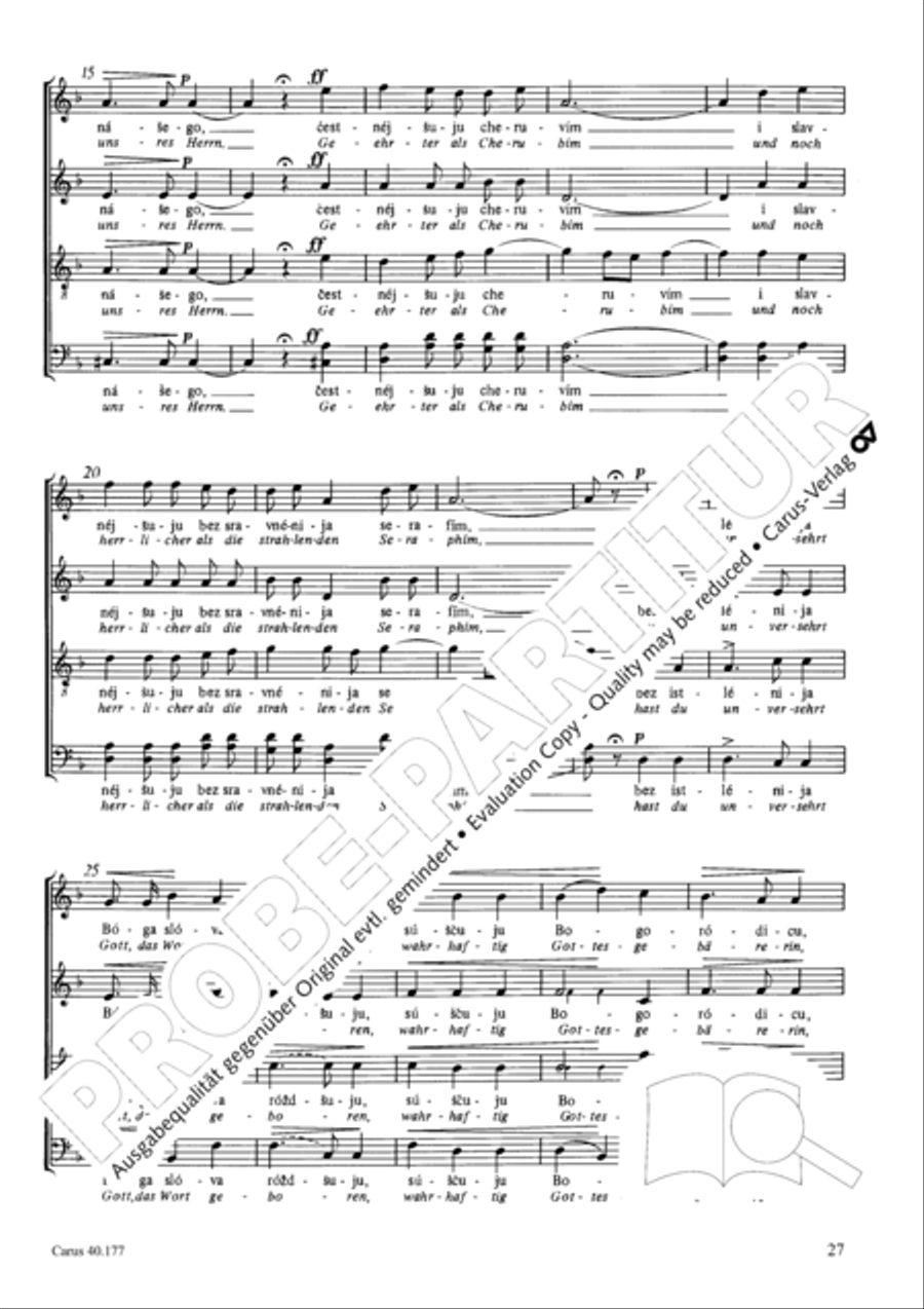 Neun liturgische Chore Collection / Songbook scores gallery preview page 28