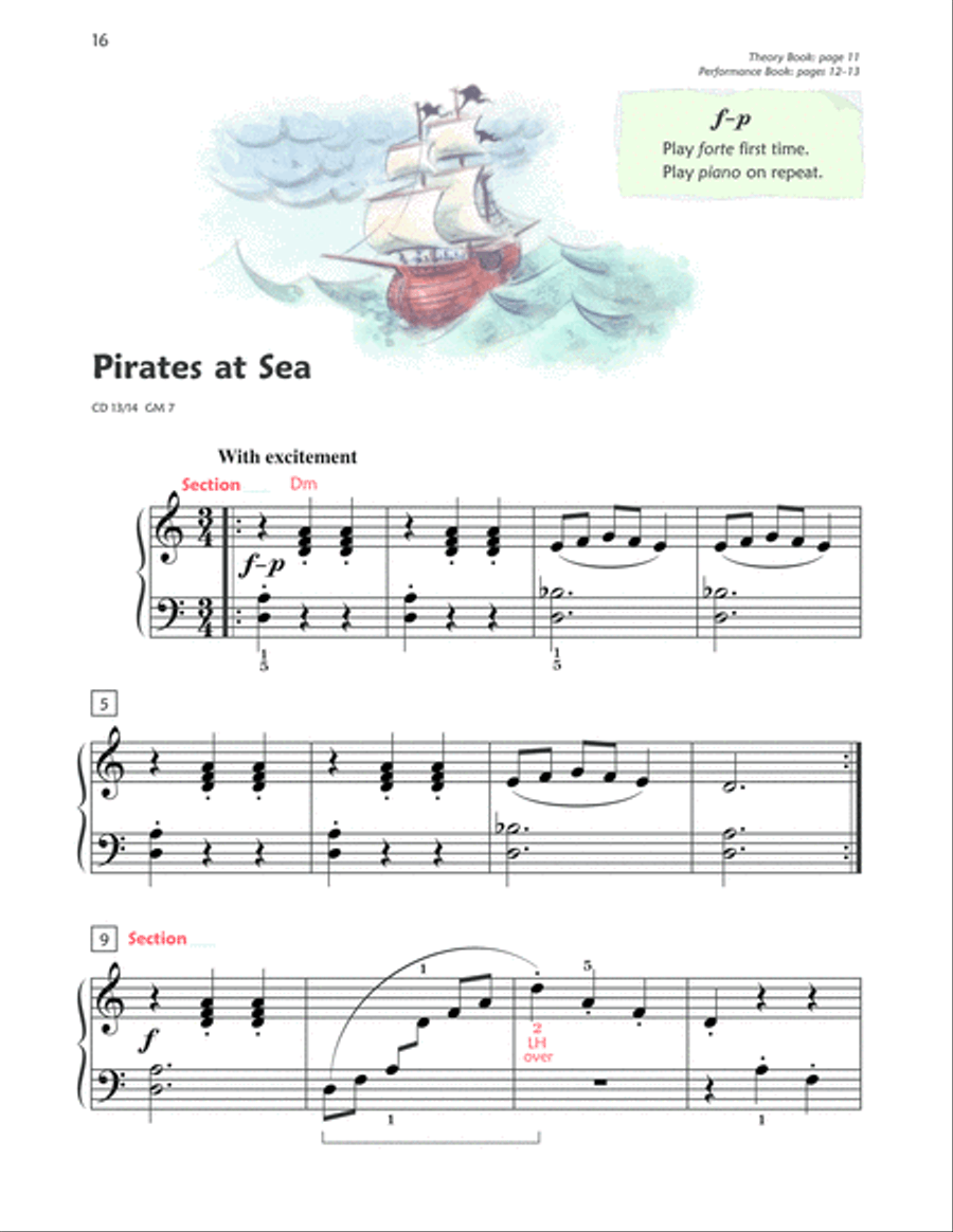 Premier Piano Course Lesson Book, Book 2B Piano Method scores gallery preview page 9