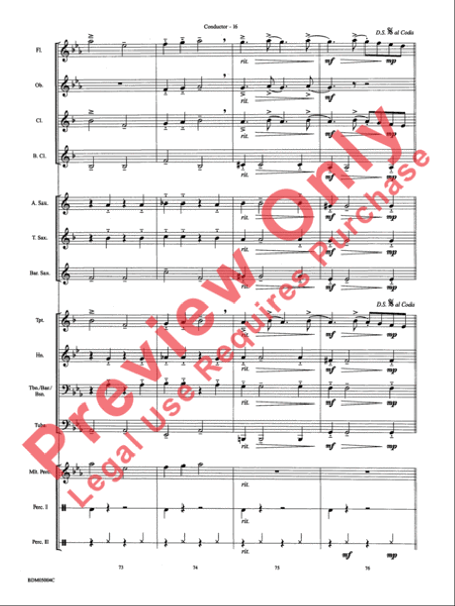 Russian Folk Dance Concert Band scores gallery preview page 18