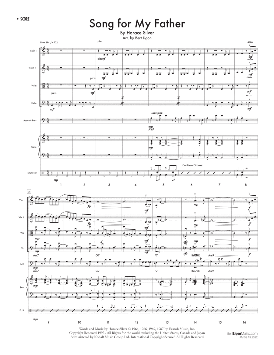 Song For My Father Set of Parts scores gallery preview page 1