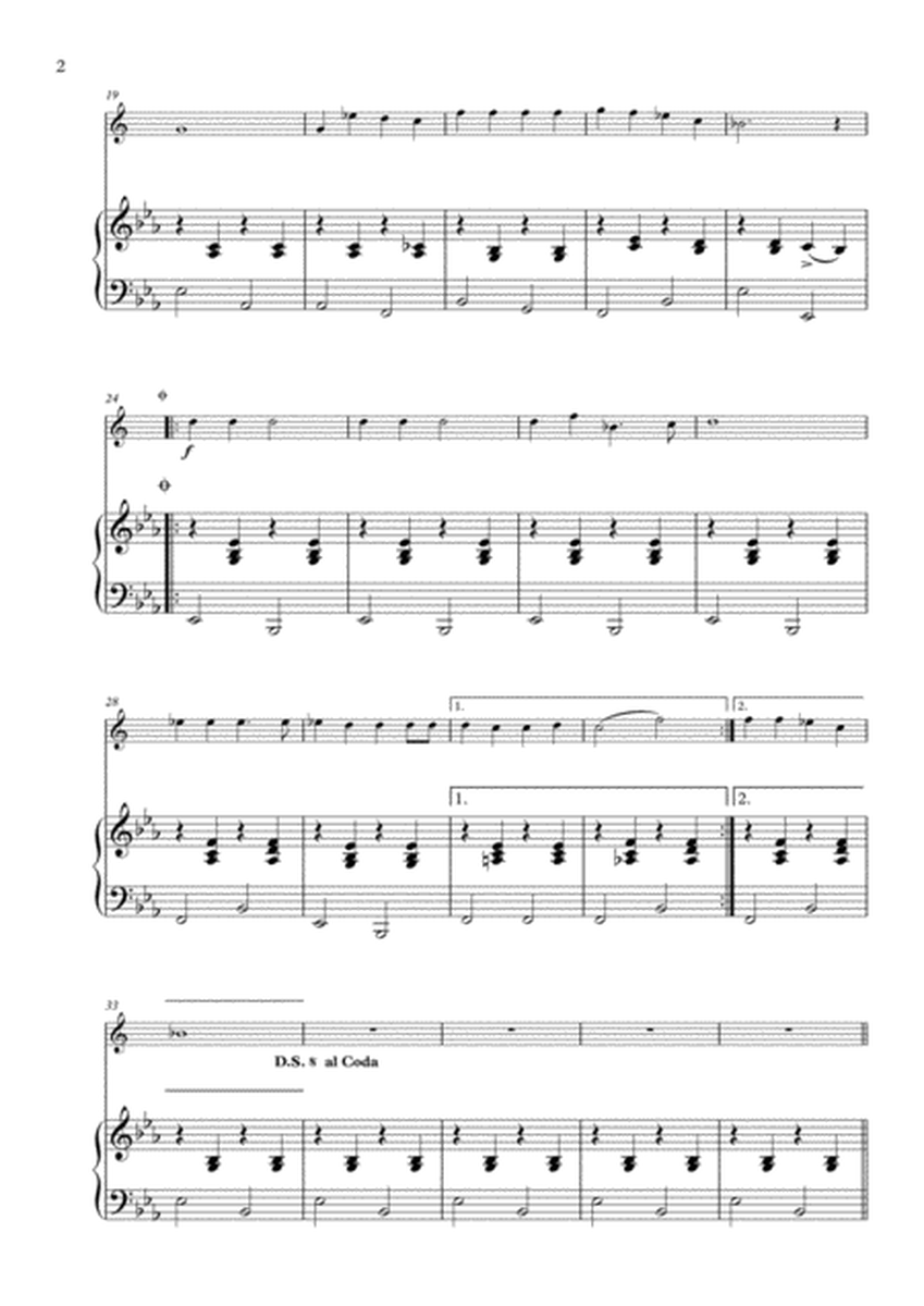 Jingle Bells arranged for Horn in F & Piano