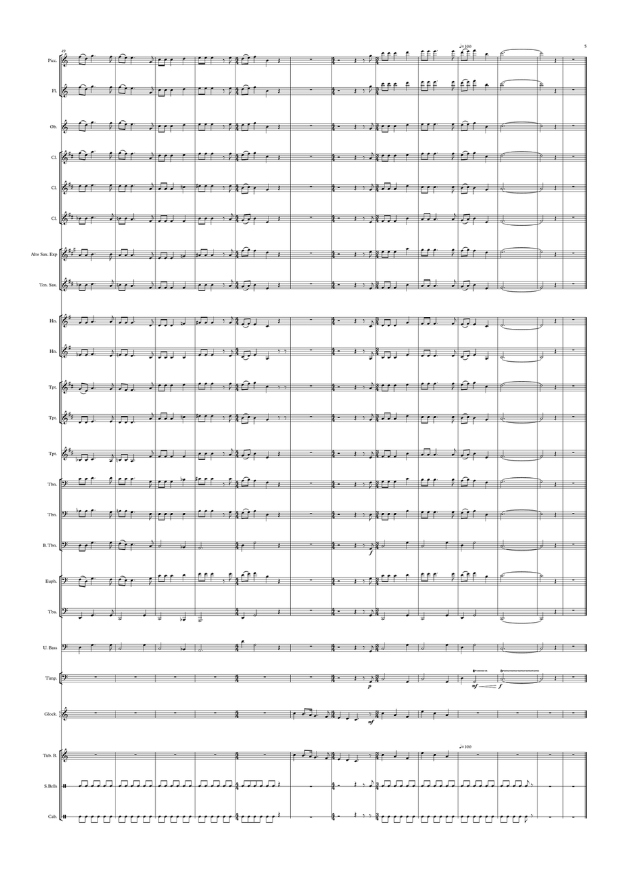 O Christmas Tree O Christmas Tree Concert Band scores gallery preview page 5