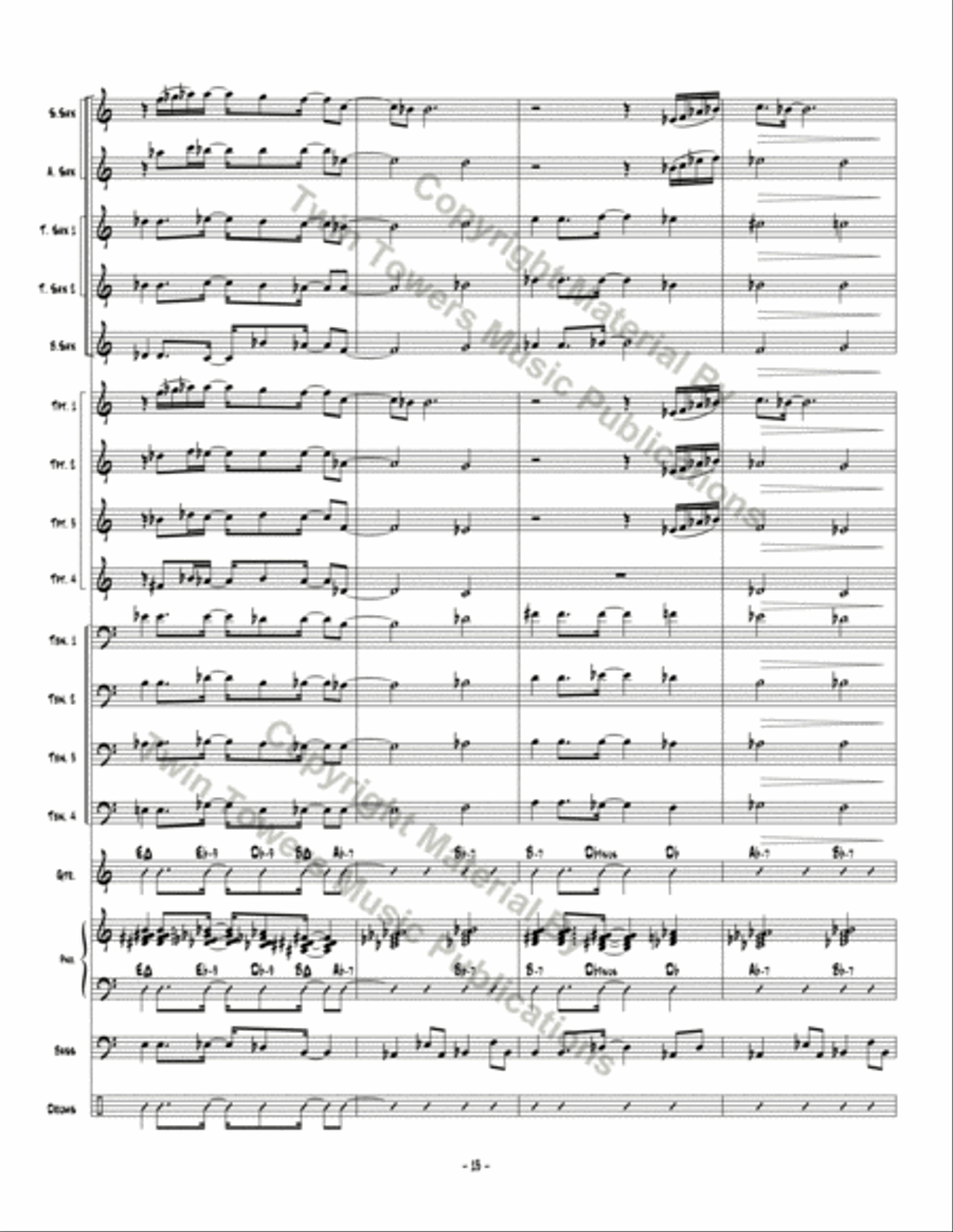 For Anji Jazz Ensemble scores gallery preview page 14