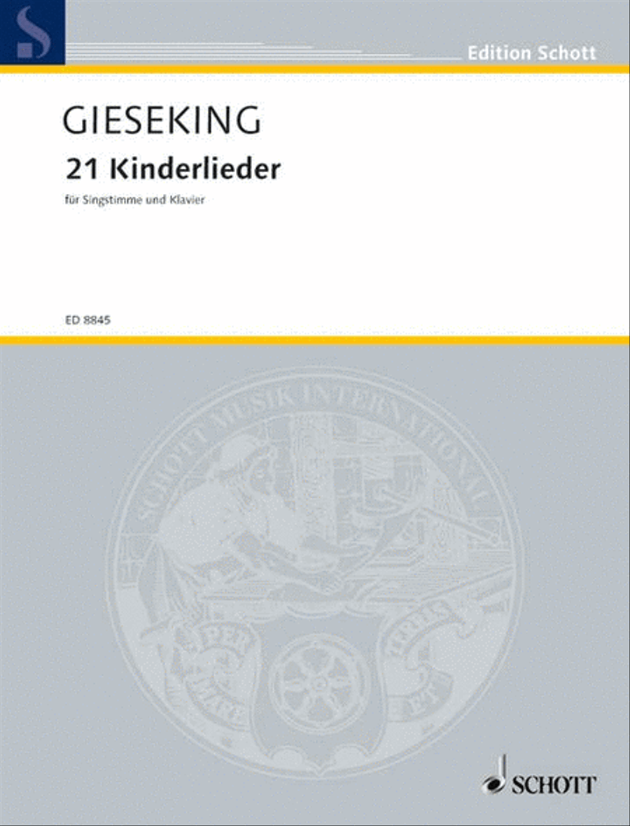 Gieseking W Kinderlieder21 Voice Solo scores gallery preview page 1