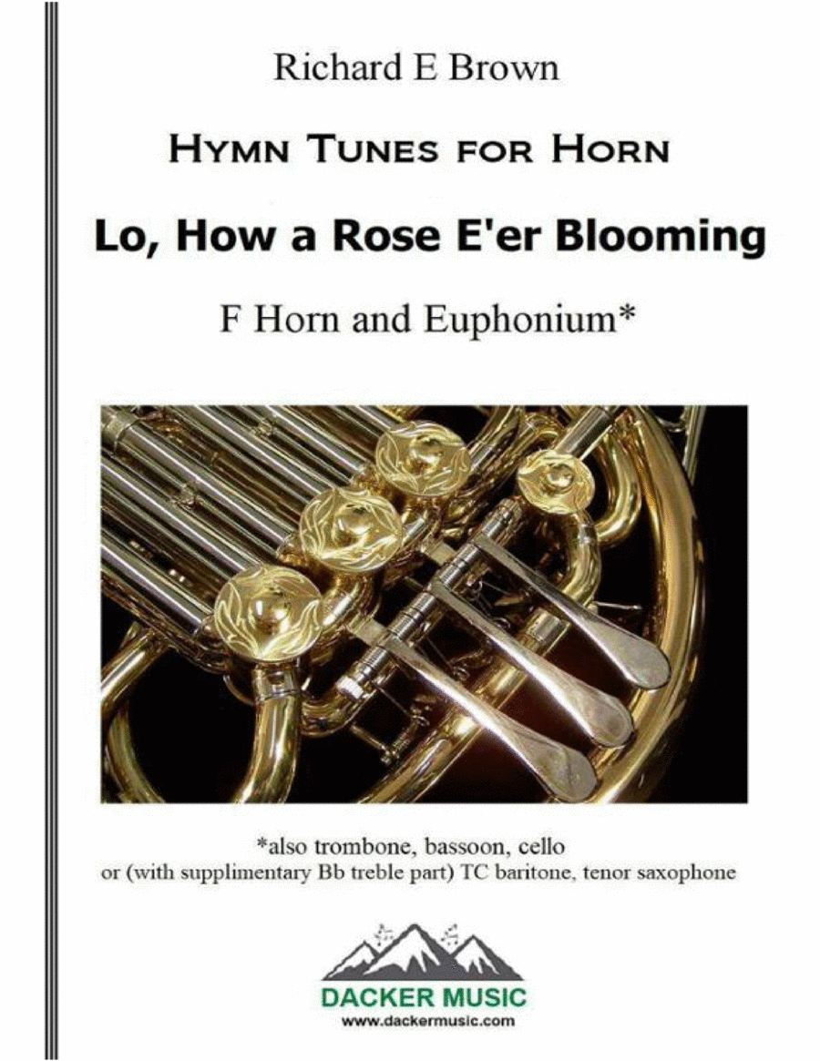 Lo, How a Rose E'er Blooming - Brass Duo Brass Duet scores gallery preview page 1