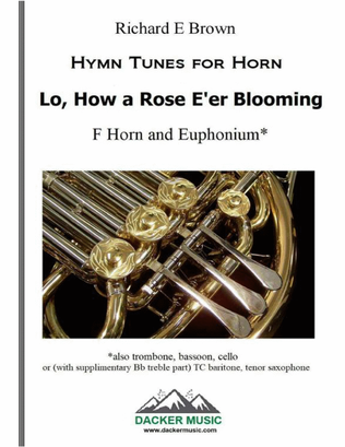Book cover for Lo, How a Rose E'er Blooming - Brass Duo