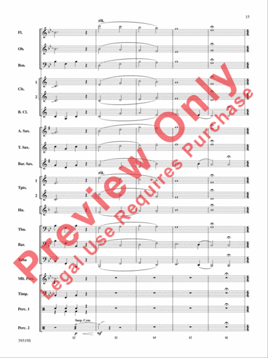 Zydeco Cajun Crawdad Dance Concert Band scores gallery preview page 16