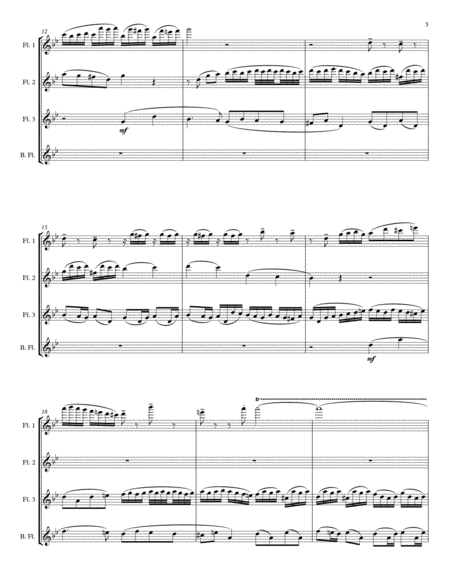 Little Fugue in G Minor, BWV 578 for Flute Quartet or Choir image number null